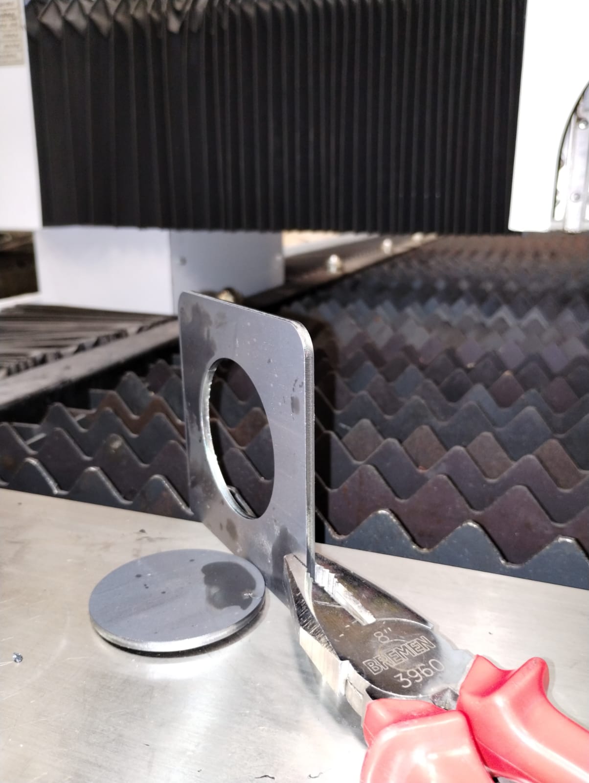 Instalación de equipo láser